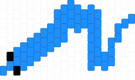 sillie wormie - squirmle,worm,simple,charm,blue