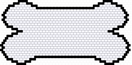 bone bag panel - white