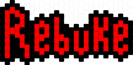 Rebuke - rebuke,text,charm,red,black