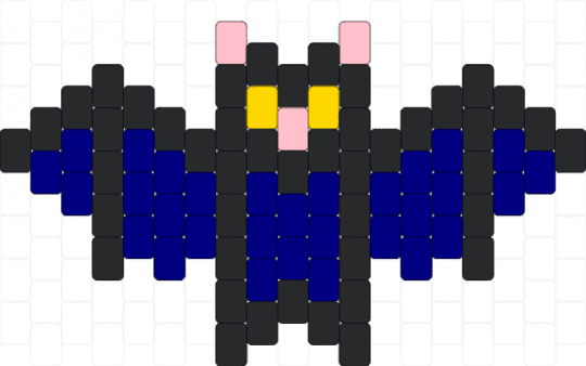dark blue bat - black,purple