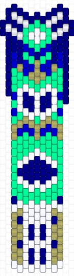totem pole - purple,teal