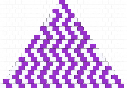 zigzag bikini top - white,purple