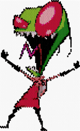 zim :3 - invader zim,alien,character,cartoon,tv show,green,red