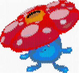 vileplume - vileplume,pokemon,evolution,gloom,gaming,character,blue,red