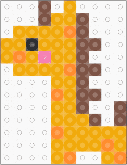 cute giraffe - orange