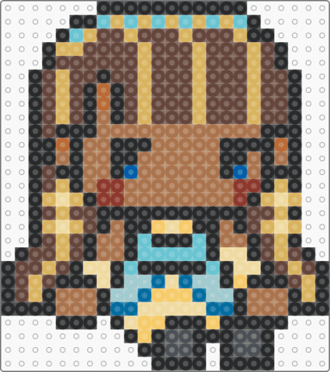 Cleo DeNile Monster High - brown, orange, tan