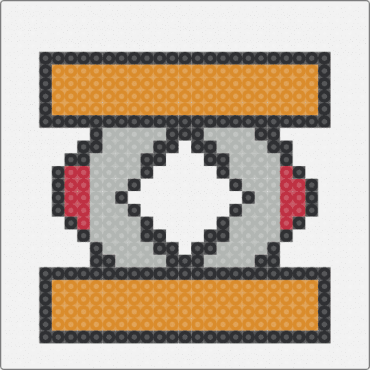 Trampoline power up - white,orange
