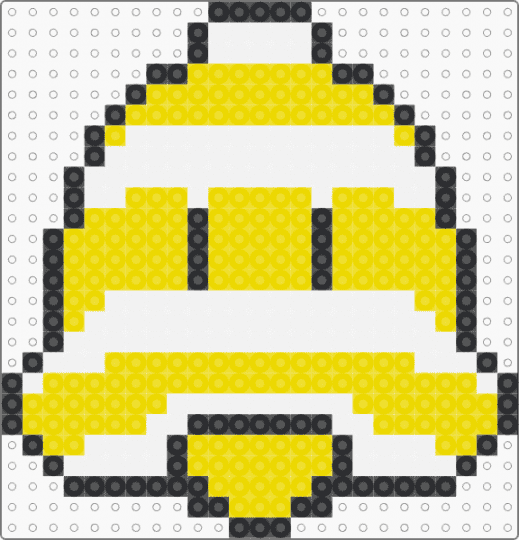 Incredibly super cat bell power up - white, yellow