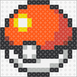 Pokeball - pokeball,pokemon,gaming,orange,red