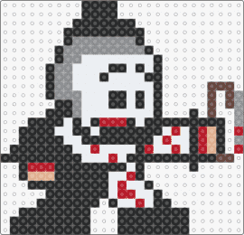 Art The Clown - art,terrifier,clown,horror,slasher,movie,character,chibi,black,white,red