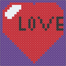 LOVE - love,heart,text,valentine,panel,red,purple