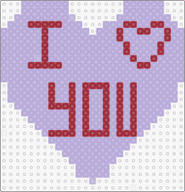 I Heart You - i love you,valentine,text,heart,purple,red