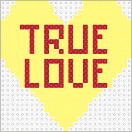 True Love - love,valentine,text,heart,yellow,red