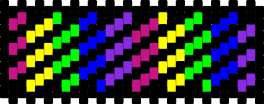 Retro cuff - black,purple,cotdsynthwaveaesthetics