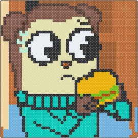 Jimmy - jimmy,mdp,max design pro,character,animation,burger,youtube,beige,brown,teal