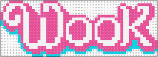 Wook but in Barbie font - pink