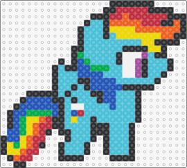 Rainbow Dash - rainbow dash,mlp,my little pony,character,cute,colorful,light blue,red