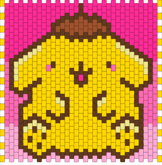 Front of Pompompurin Bag - yellow,pink,pompompurinsanrio,pompompurin,sanrio