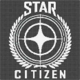 Star citizen logo - star citizen,logo,video game,panel,white,black