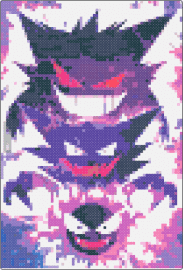 Gangar evolution - gengar,haunter,gastly,pokemon,evolution,gaming,spooky,purple