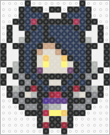 League of Legends - Ahri Sprite - ahri,league of legends,lol,character,video game,blue,gray