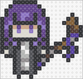 Frieren: Beyond Journey's End - Fern Sprite - fern,frieren,beyond journeys end,manga,character,purple,gray