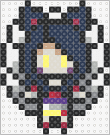 League of Legends - Ahri Sprite - ahri,league of legends,lol,character,video game,blue,gray