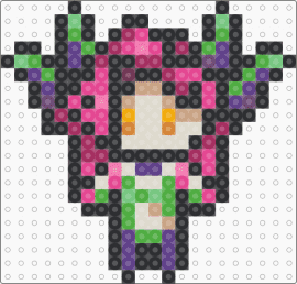 League of Legends - Zyra Sprite - black,beige,pink,green