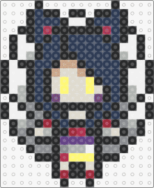 League of Legends - Ahri Sprite - ahri,league of legends,lol,character,video game,blue,gray