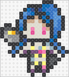 League of Legends - Jinx Sprite - jinx,league of legends,lol,character,video game,blue,beige