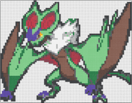 Shiny Noivern - noivern,pokemon,character,gaming,bat,green,brown