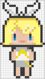 Kagamine  Rin - kagamine rin,vocaloid,blonde,music,tan,yellow