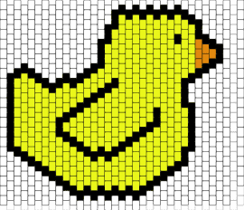 Duck bag panel - duck,bird,animal,cute,simple,bag,yellow
