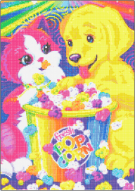 Movie Night - yellow,light blue,purple,colorful