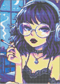 3am - black,green,purple,pink,colorful