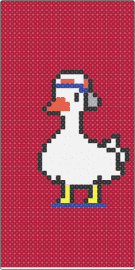 🦆 - duck,bird,animal,cool,panel,white,red