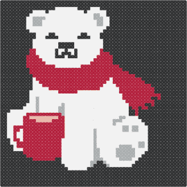 Heba . - polar bear,coca cola,scarf,mug,winter,animal,bear,white,red