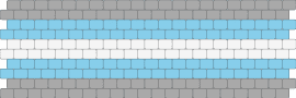 HUGE demiboy cuff [HORIONTAL/EVEN STITCH PEYOTE] - demiboy,pride,beige,light blue
