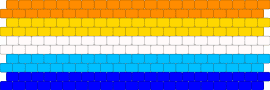 HUGE aroace pride cuff!! - aroace,pride,orange,yellow,light blue,purple