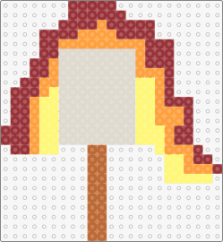 Toasted marshmallow - marshmallow,fire,stick,camping,toast,beige,orange,red