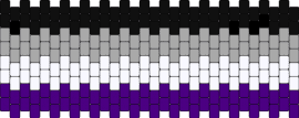 Asexual - asexual,pride,cuff,black,gray,white,purple