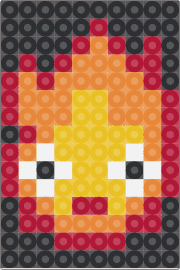 calcifer - calcifer,howls moving castle,ghibli,anime,movie,character,fire,flame,face,orange,yellow,purple