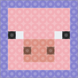 minecraft pig - pig,minecraft,block,head,animal,video game,border,pink,purple