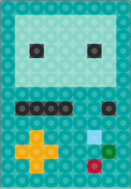 beemo - bm,adventure time,video game,console,character,game boy,teal