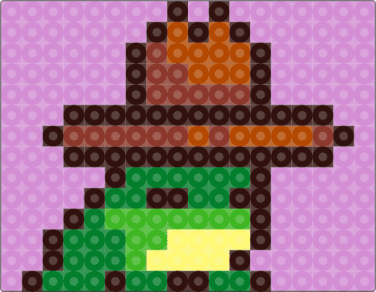 howdy frog - pink,brown