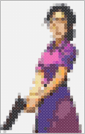 miss paulig - miss pauling,tf2,team fortress,character,gun,weapon,video game,purple