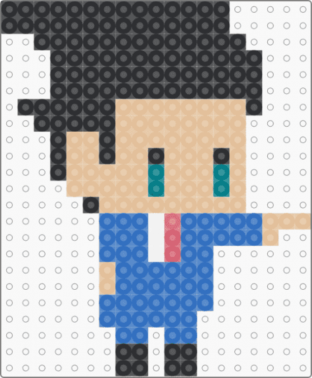 Phoenix ace attorney - black,beige,blue