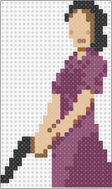 miss pauling - miss pauling,tf2,team fortress,character,gun,weapon,video game,purple,tan