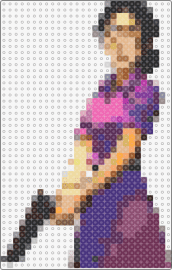 miss pauling - miss pauling,tf2,team fortress,character,gun,weapon,video game,purple