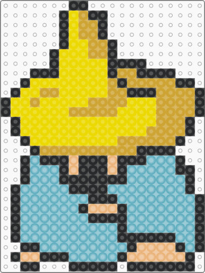 Final Fantasy Black Mage - light blue,final fantasy,black mage,mage,video game,nintendo,8 bit